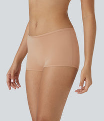 High Stretch Low Rise Solid Lounge Boy Shorts
