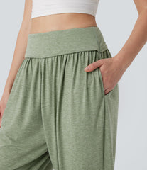 High Waisted Pocket Harem Pants