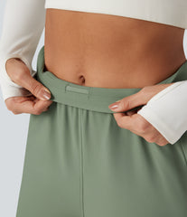 Durable Water Repellent High Waisted Fleece Running Joggers with Pockets
