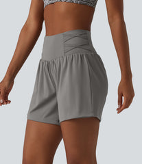 SoftlyZero™ Airy Super High Waisted 2-in-1 InstantCool Yoga Shorts 5'' with Pockets