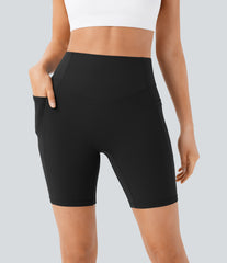 Halara UltraSculpt™ High Waisted Scrunch Butt Lifting Tummy Control Side Pocket Shaping Workout Biker Shorts 7''