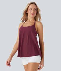SoftlyZero™ Airy Halter Draped InstantCool Yoga Sports Top-UPF50+