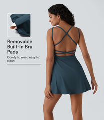 Flare Mini Slip Dance Active Dress