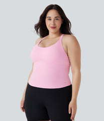 SoftlyZero™ Plush Cut Out Yoga Plus Size Tank Top
