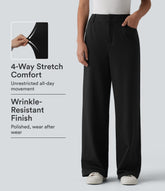Halara Flex™ High-waisted Herringbone Work Straight Leg Pants with Pockets