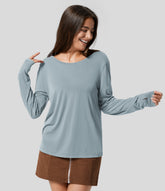 Cut Out Thumb Hole Yoga Sports Top