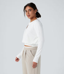 Henley Long Sleeve Casual T-Shirt