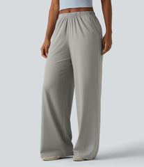 Breezeful™ Mid Rise Quick Dry Casual Straight Leg Pants with Pockets