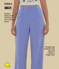 Halara X Smiley® Halara Flex™ DayStretch High Waisted Straight Leg Work Pants with Pockets