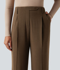 High Waisted Thermal Work Pants with Pockets