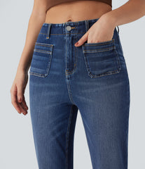Halara Flex™ High-waisted Casual Slim Bootcut Jeans with Pockets