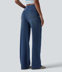 Halara Flex™ High Waisted Sculpted Lift Design Straight Leg Casual Jeans with Pockets