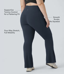 Halara UltraSculpt™ High Waisted Tummy Control Pocket Shaping Yoga Bootcut Plus Size Leggings