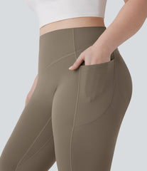 Halara UltraSculpt™ High Waisted Scrunch Butt Lifting Tummy Control Pocket Shaping Yoga Bootcut Plus Size Leggings