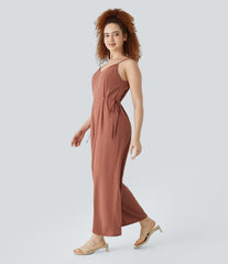 Tie Side Casual Jumpsuit