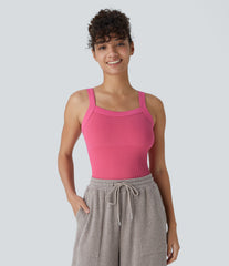 OneForm Seamless Flow Square Neck Casual Tank Smooth Bodysuit