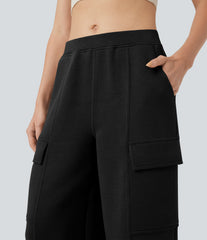 SpacerTek™ Mid Rise Casual Straight-leg Pants with Pockets