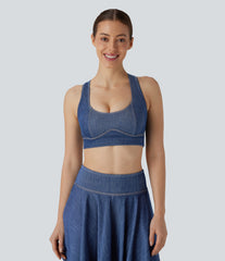 Halara Flex™ InstantCool Washed Denim Tennis Tank Top