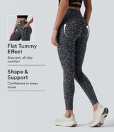 Halara UltraSculpt™ Leopard Print High Waisted Scrunch Butt Lifting Tummy Control Training Leggings with Pockets
