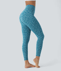 OneForm Seamless Flow High Waisted Leopard 7/8 Yoga Leggings