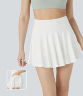 OneForm Seamless Flow High Waisted 2-in-1 Pocket Flare Mini Yoga Skirt