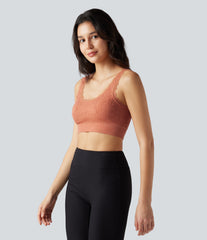 OneForm Seamless Flow Low Support U Neck Lace Yoga Sports Bra