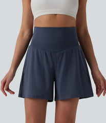 SoftlyZero™ Airy High Waisted Pockets InstantCool Yoga Shorts 5''