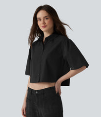 Puff Half Sleeve Casual Shirt