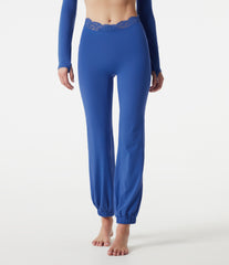 SoftlyZero™ High Waisted Contrast Lace Dance Balloon Joggers with Pockets-UPF50+