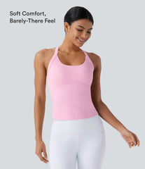 SoftlyZero™ Plush Cut Out Yoga Tank Top A-D Cups