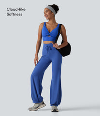 SoftlyZero™ High Waisted Drawstring Dance Balloon Pants with Pockets-UPF50+
