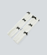 Bow Tie Knit Leg Warmers