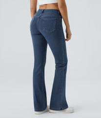 Halara Flex™ Mid Rise Pockets Casual Bootcut Jeans