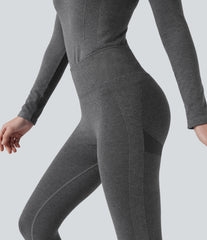 OneForm Seamless Flow High Waisted 7/8 Casual Warming Leggings