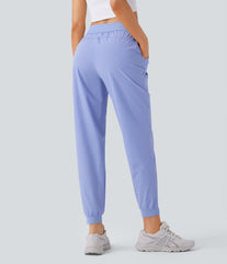 Water Repellent Wear-Resistant Mid Rise Drawstring Pockets Hiking Pile Joggers