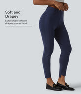 SpacerTek™ Mid Rise Casual Skinny Pants with Pockets