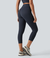 Halara UltraSculpt™ High Waisted Anti-Roll Tummy Control Shaping Workout Capri Leggings with Pockets