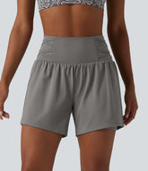 SoftlyZero™ Airy Super High Waisted 2-in-1 InstantCool Yoga Shorts 5'' with Pockets