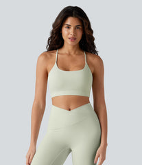 Low Support U Neck Built-in Bra Yoga Sports Bra