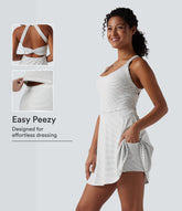 Stripe 2-in-1 Mini Dance Active Dress-Easy Peezy Edition