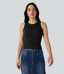 Round Neck Casual Tank Top