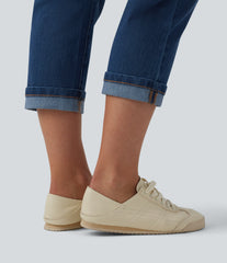 Halara Flex™ Low Rise Rolled Hem Cropped Casual Jeans with Pockets