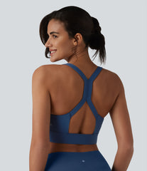 SoftlyZero™ Plush Low Support Backless Cut-out Built-in Bra Workout Sports Bra