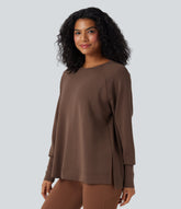 SpacerTek™ Round Neck Long Sleeve Casual Sweatshirt