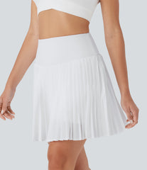 Breezeful™ High Waisted Tummy Control Pleated 2-in-1 Quick Dry Mini Tennis Skirt with Pockets