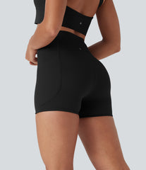Halara UltraSculpt™ High Waisted Butt Lifting Tummy Control Pocket Shaping Training Biker Shorts 3''