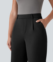 Halara Flex™ DayStretch High Waisted Side Pocket Straight Leg Capri Work Pants