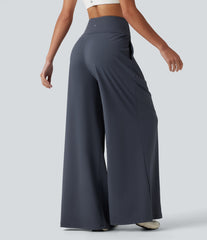 SoftlyZero™ Airy High Waisted Pleated Baggy InstantCool Yoga Pants with Pockets