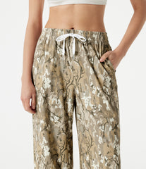 Halara UltraSculpt™ Camo Print Mid Rise Drawstring Running Baggy Pants with Pockets