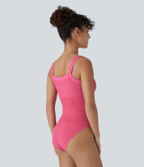 OneForm Seamless Flow Square Neck Casual Tank Smooth Bodysuit